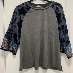 Anthropologie Luxury Baseball Tee